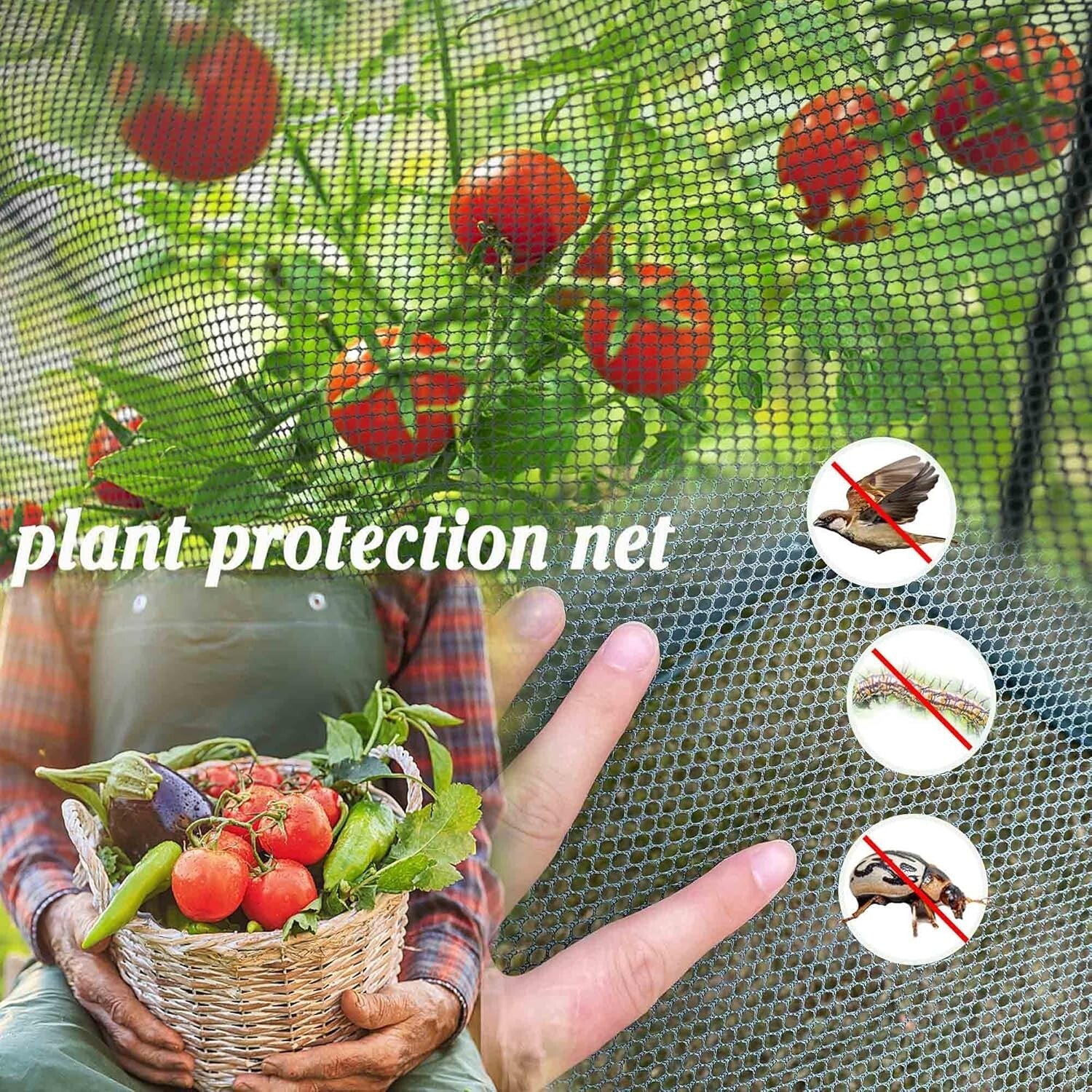 Durable 6FT Tall Gardening Tunnel Cover - Portable Pest Protection Netting