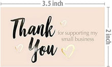 Load image into Gallery viewer, Personalized Thank You Cards - Gold Foil 600 Pack, Ideal for Small Businesses