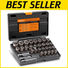 Load image into Gallery viewer, Effortless Bolt Extraction: 32-Piece Rounded Remover Set for Damaged Fasteners
