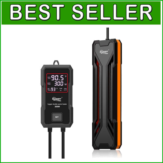 Smart Aquarium Heater with LED Controller - Prevents Overheating & Fish Burns