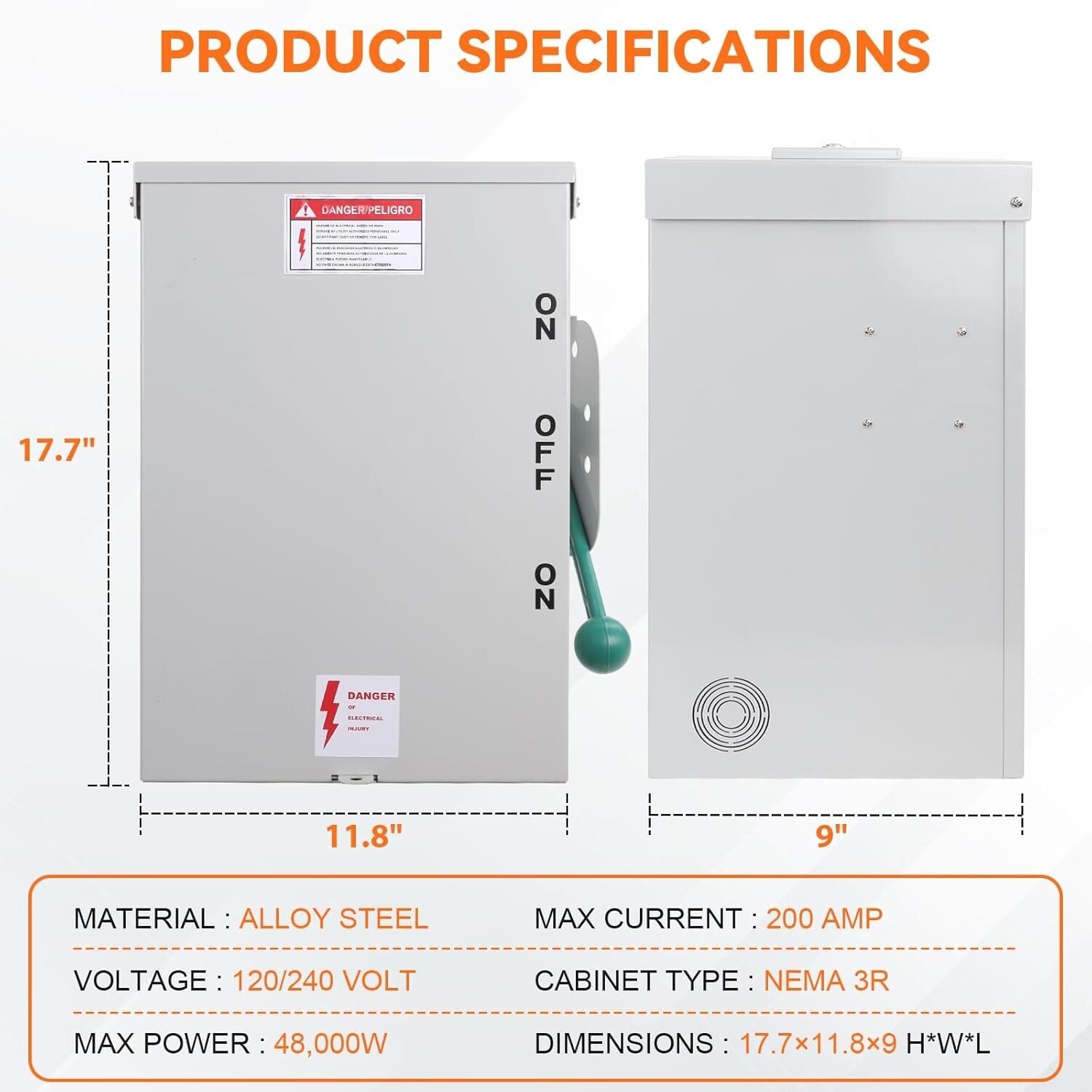 Flexible Installation 48000W Transfer Switch - Safe Power Management Solution