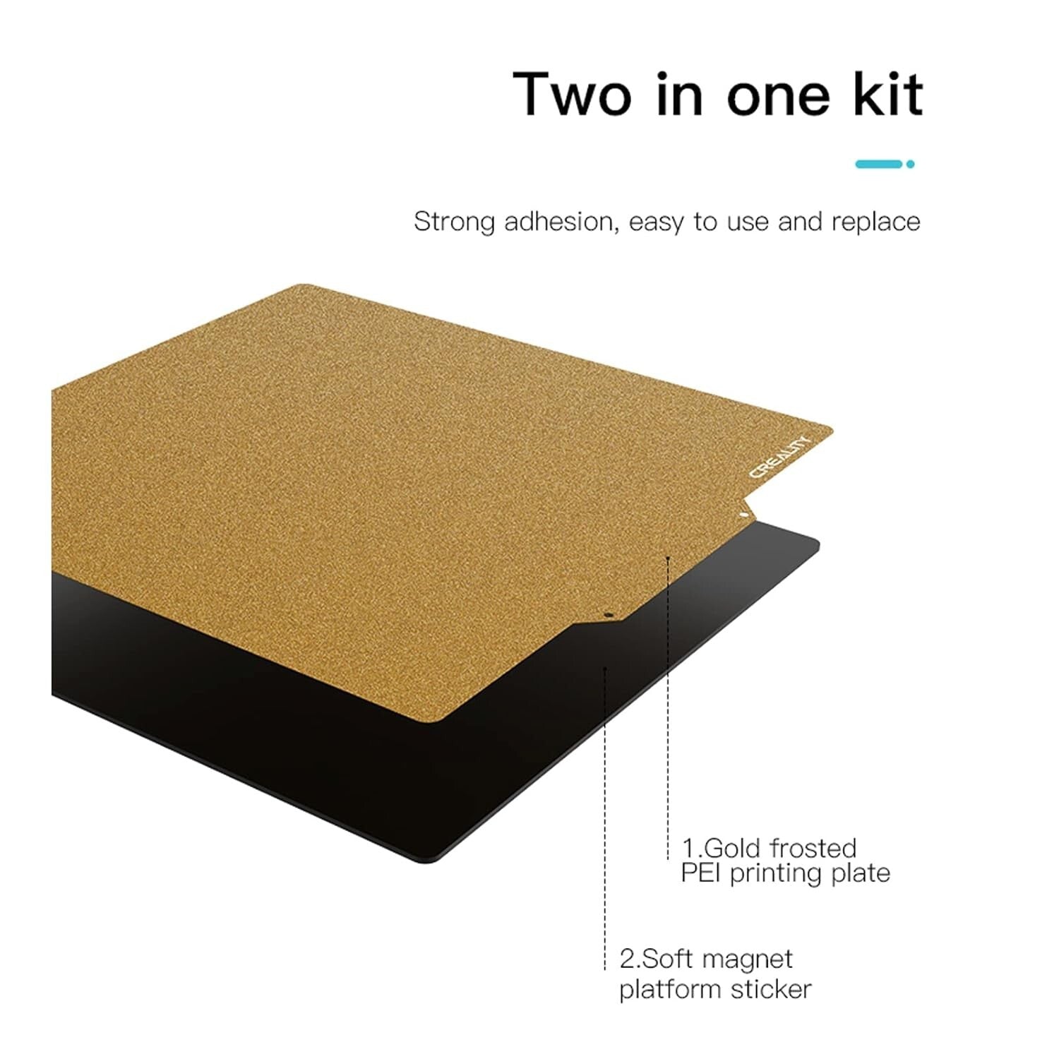 Ender 5 Plus PEI Print Bed Kit - Frosted Surface & Magnetic Steel Platform