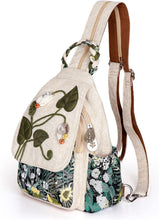 Load image into Gallery viewer, Stylish Lightweight Canvas Sling Bag with Adjustable Straps for Everyday Use