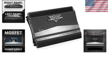Load image into Gallery viewer, Compact 2000W Car Audio MOSFET Amplifier - 4 Channel with Protection Features