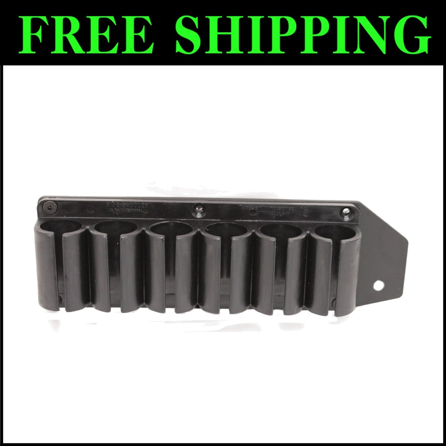 Easy-Mount 6-Shot Black Sidesaddle for Mossberg Shotguns - No Alterations Needed