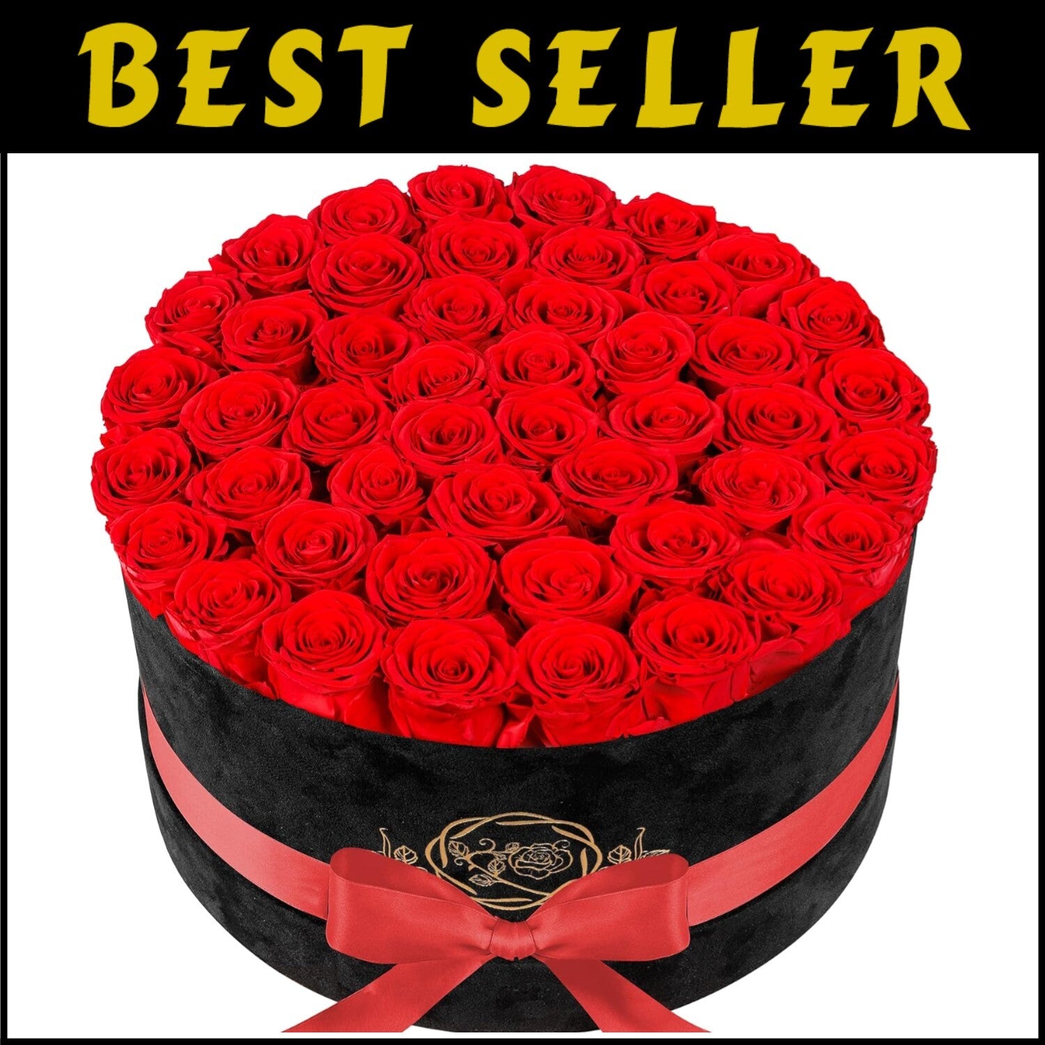 Exquisite 47 Roses Collection: Lasting Luxury Gift for Anniversaries & Birthdays