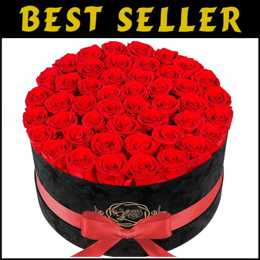Exquisite 47 Roses Collection: Lasting Luxury Gift for Anniversaries & Birthdays