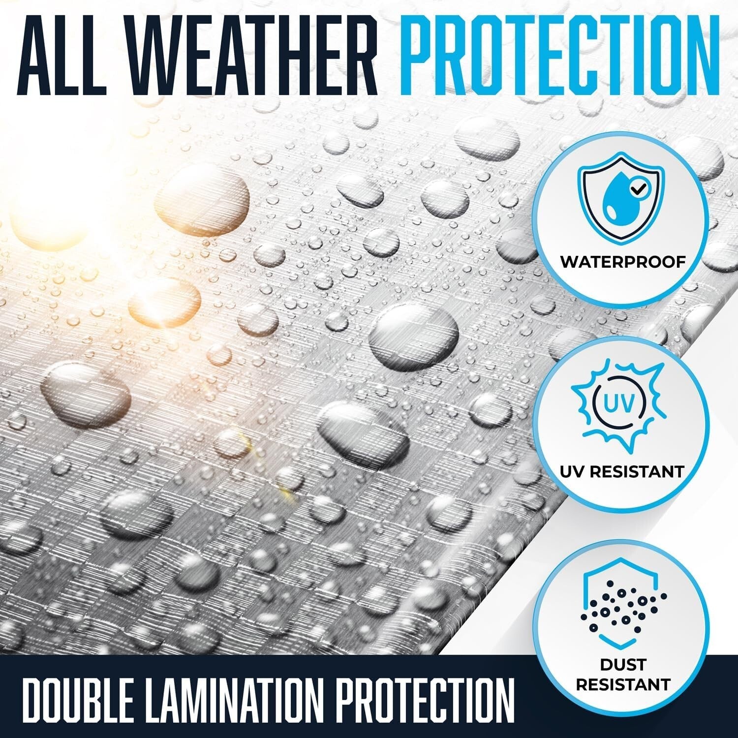 Versatile 20'x30' Waterproof Tarp - Ideal for Camping, Hiking, and Emergency Use