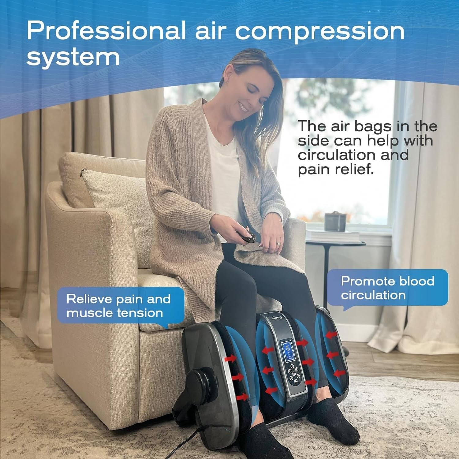 Customizable Shiatsu Foot Massager with Heat for Optimal Comfort - Ideal Gift