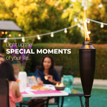 Load image into Gallery viewer, Pack of 4 Decorative Citronella Torches for Enchanting Outdoor Ambience