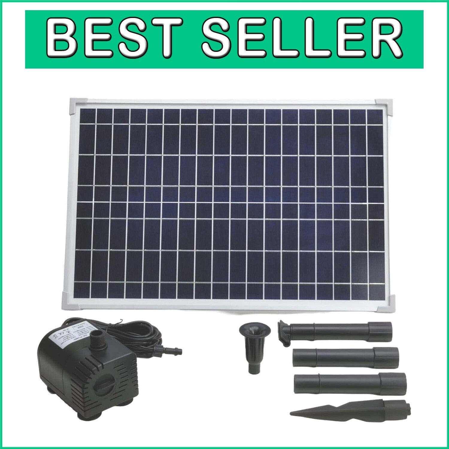 Eco-Friendly 25W Solar Water Pump for Aquatic Settings - No Wiring Required