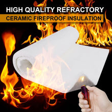 Load image into Gallery viewer, Ceramic Insulation Blanket 60"x24"x1" - Fireproof for Wood Stoves &amp; Pizza Ovens