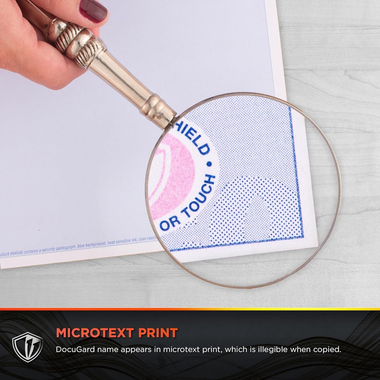 Environmentally Friendly Blue Security Paper - 500 Sheets, Perfect for Legal Use