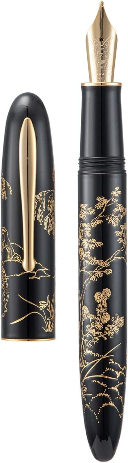 Artisan N23 Black Fountain Pen with Elegant Rabbit Totem - Quality Writing Tool