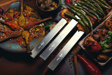 Load image into Gallery viewer, 8-Pack 1” Wide Koobideh Skewers - Heavy-Duty Stainless Steel with Carrying Case