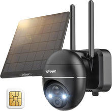 Load image into Gallery viewer, 4G LTE Solar-Powered Outdoor Camera with 2K Night Vision &amp; 360° PTZ Flexibility