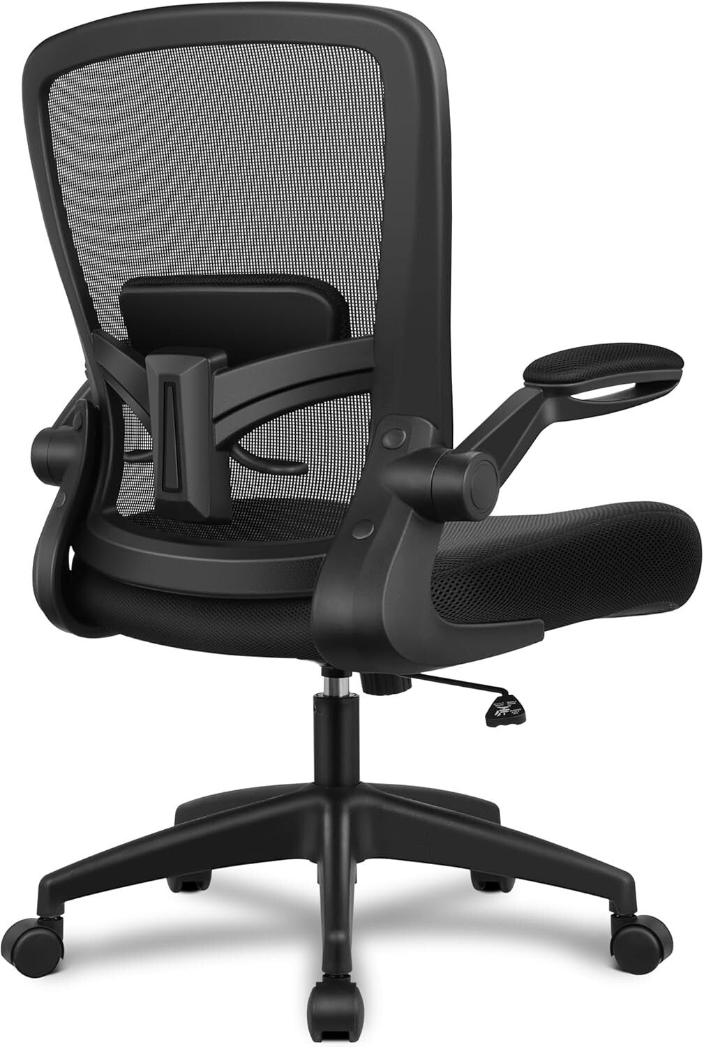 Adjustable Ergonomic Office Chair with Flip-Up Armrests for Customizable Comfort
