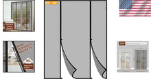 Load image into Gallery viewer, Reinforced Fiberglass Magnetic Screen - Double Door Design for Easy Access