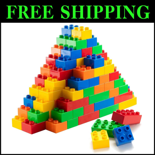 Lightweight 300 Jumbo Building Bricks - Perfect for Toddlers' Imaginative Play