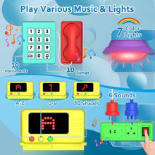 Load image into Gallery viewer, Engaging Musical Toy for Toddlers 1-3: Montessori Busy Board &amp; Bilingual Fun