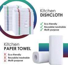 Load image into Gallery viewer, Value Pack of 30 Multi-Color 15x25 Inch Cotton Kitchen Towels - Soft &amp; Absorbent