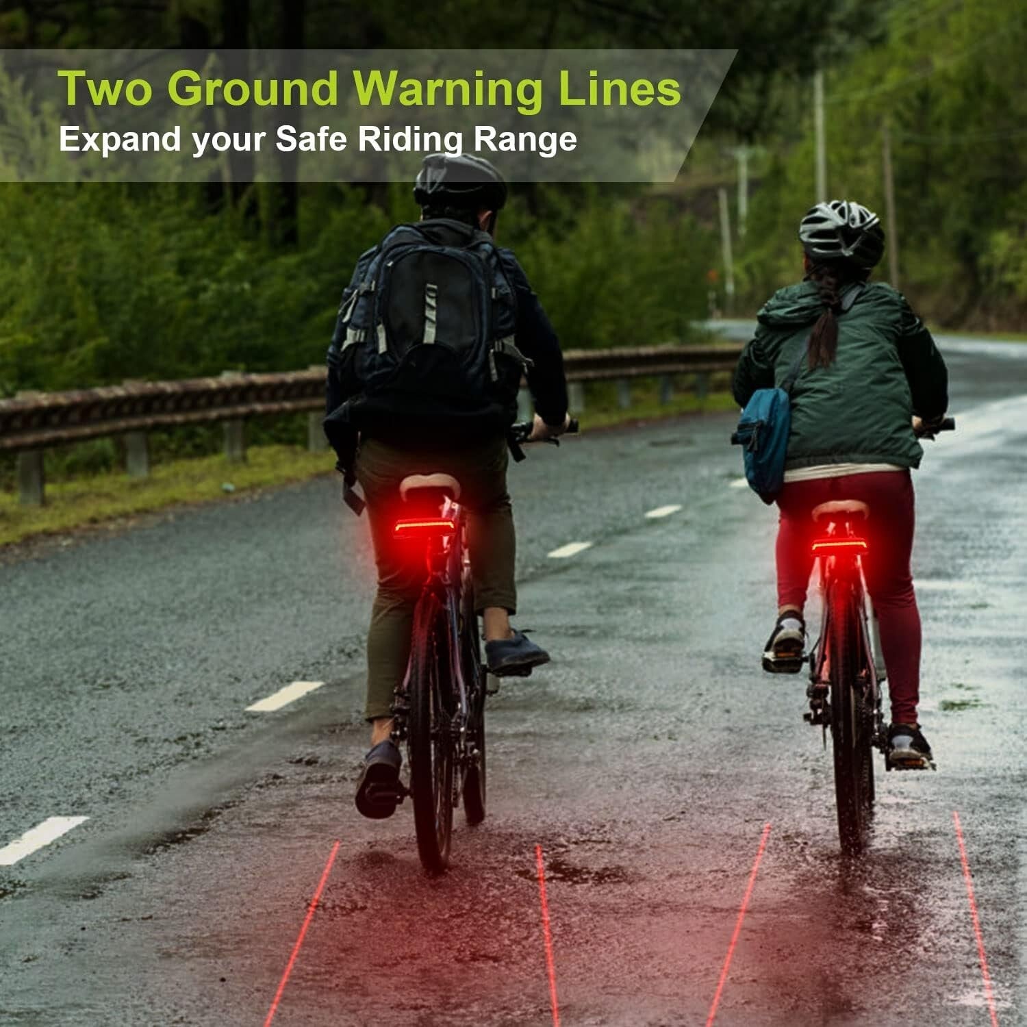 2-Pack X5 LED Bike Tail Light with 6 Modes & Wireless Remote - Safety First!