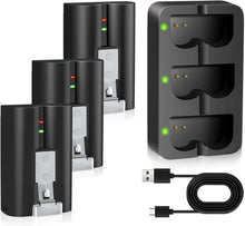 Load image into Gallery viewer, 3 Packs 6040mAh Ring Battery with 3-Channel Charger for Video Doorbells