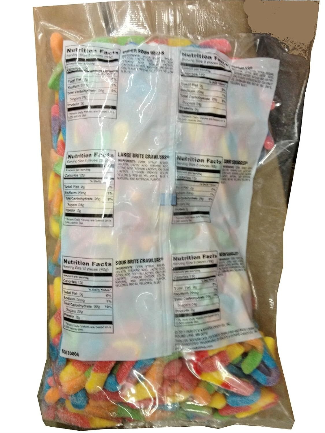 Delicious 5 Pound Large Sour Brite Crawlers - A Must-Have for Candy Buffets