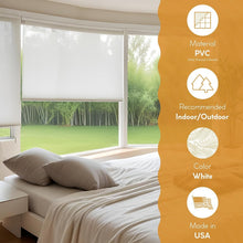 Load image into Gallery viewer, Elegant Waterproof Outdoor Shades - 72" W x 72" L Light Diffusing PVC Blinds