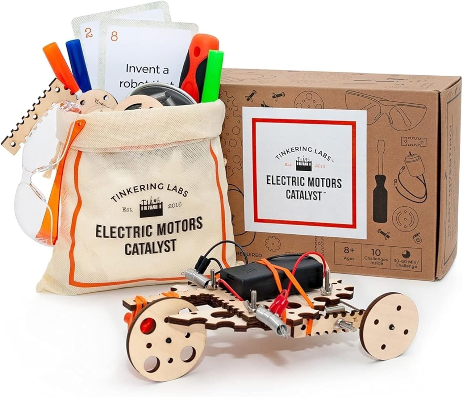 Discover Electrical Engineering: Educational STEM Kit for Kids 8-12, 50+ Parts