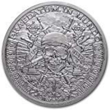 Load image into Gallery viewer, 1 oz Silver Pirate Round - Pieces of Eight Coin with Stunning Design