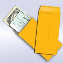 Load image into Gallery viewer, All-Purpose Brown Kraft Envelopes - 500 Pack, Secure Gummed Closure 3.5 x 6.5