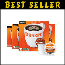 Load image into Gallery viewer, Dunkin Hazelnut Flavor K-Cup Pods, 128 Count for Effortless Coffee Indulgence