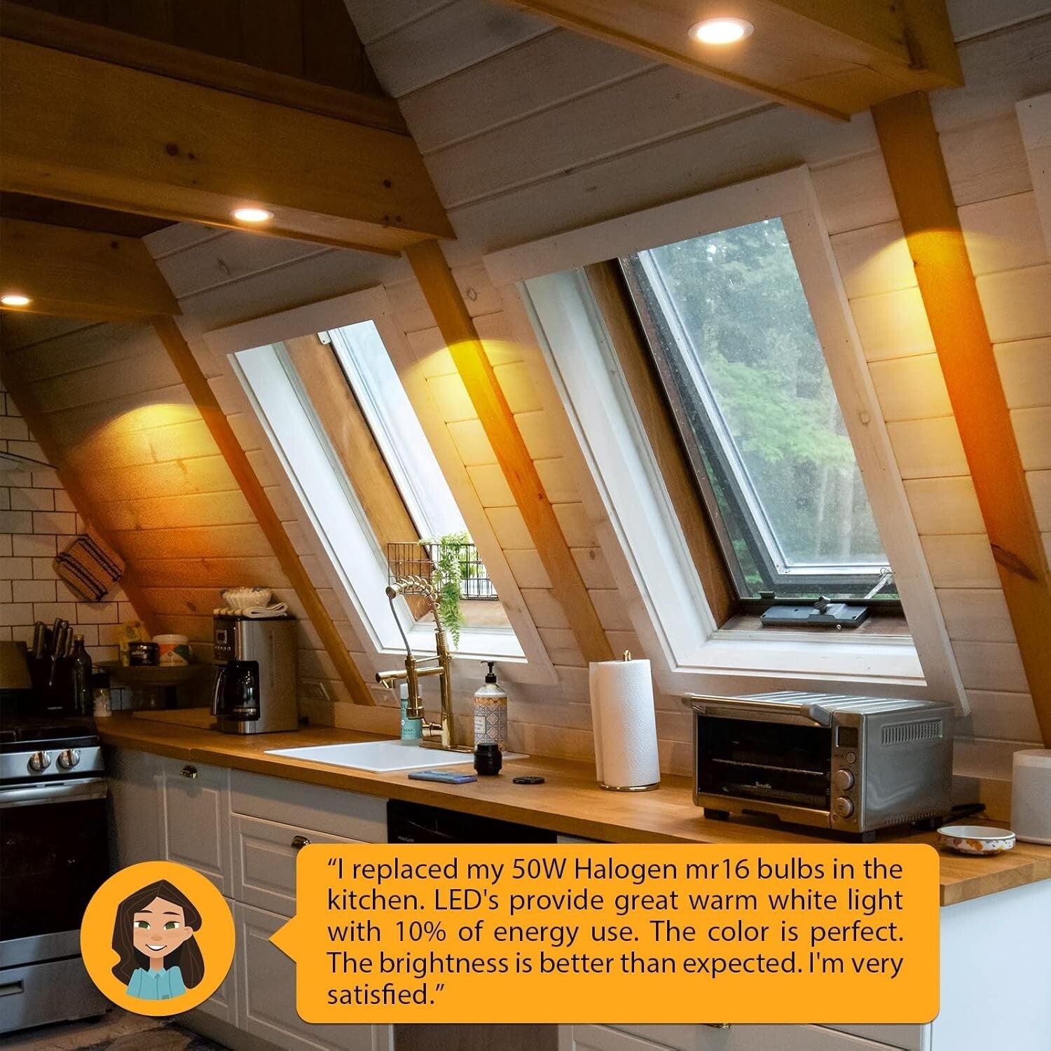 Comfortable 5W MR16 LED Bulbs, 2700K Warm White - Ideal for Indoor & Outdoor Use