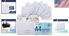 Load image into Gallery viewer, Convenient Self-Seal A4 Invitation Envelopes - Perfect for DIY Cards &amp; Printing