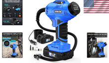 Load image into Gallery viewer, Portable Tire Inflator with 20V Battery &amp; Digital Display - 150 PSI Efficiency