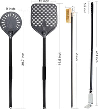 Load image into Gallery viewer, Lightweight 9-Inch Pizza Peel with 40-Inch Handle: Ideal for Commercial Use