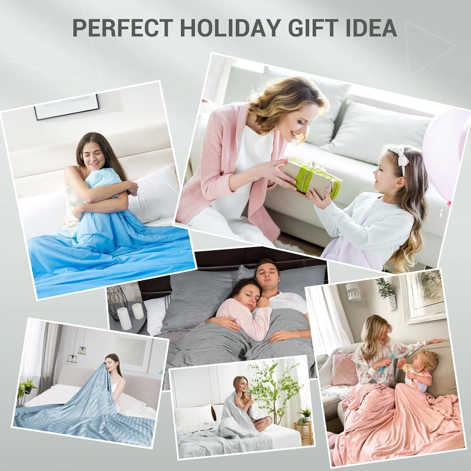 Dual-Sided Arc-Chill Cooling Blanket - 51" x 67" Grey Throw for Ultimate Comfort