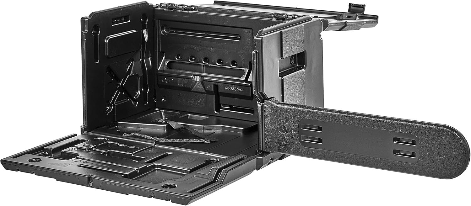 All-In-One Chainsaw Case with Locking Scabbard - Durable Protection in Black