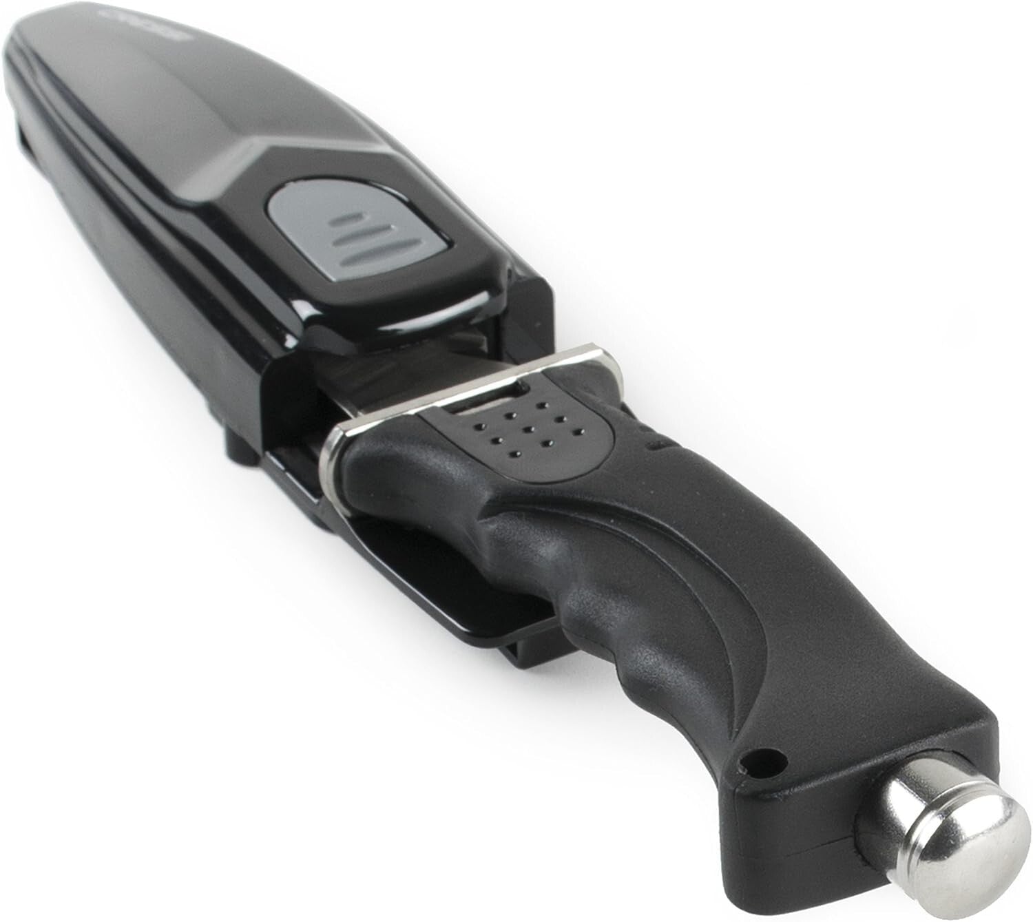 Durable Tempered Steel Diving Knife - Pointed & Blunt Tip with Adjustable Sheath