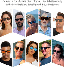 Load image into Gallery viewer, Luxury Polarized Sun Protection: B8132 Black/Silver UV-Blocking Glass Sunglasses