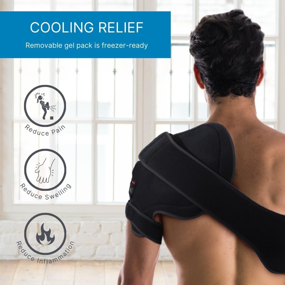 Universal Hot or Cold Therapy Shoulder Brace - Ideal for Rotator Cuff Recovery