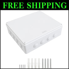 Load image into Gallery viewer, Durable IP65 Waterproof Junction Box for Electrical Projects - 15.7x13.8x4.7in