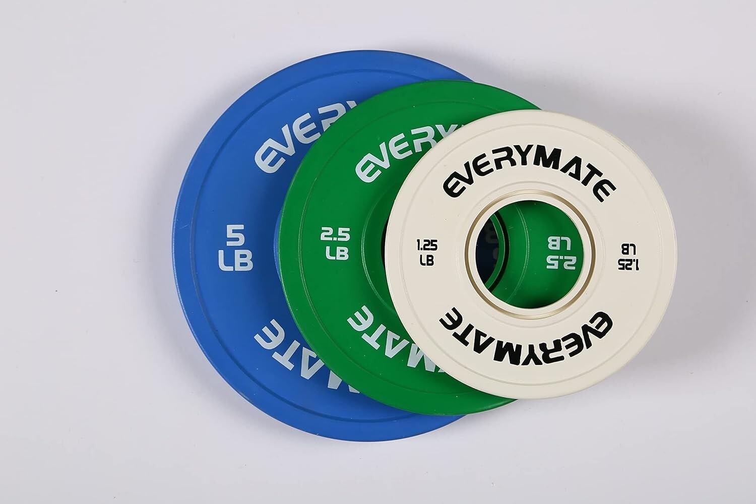 1.25LB, 2.5LB, 5LB Lightweight Bumper Plates Set - Perfect for Gradual Training