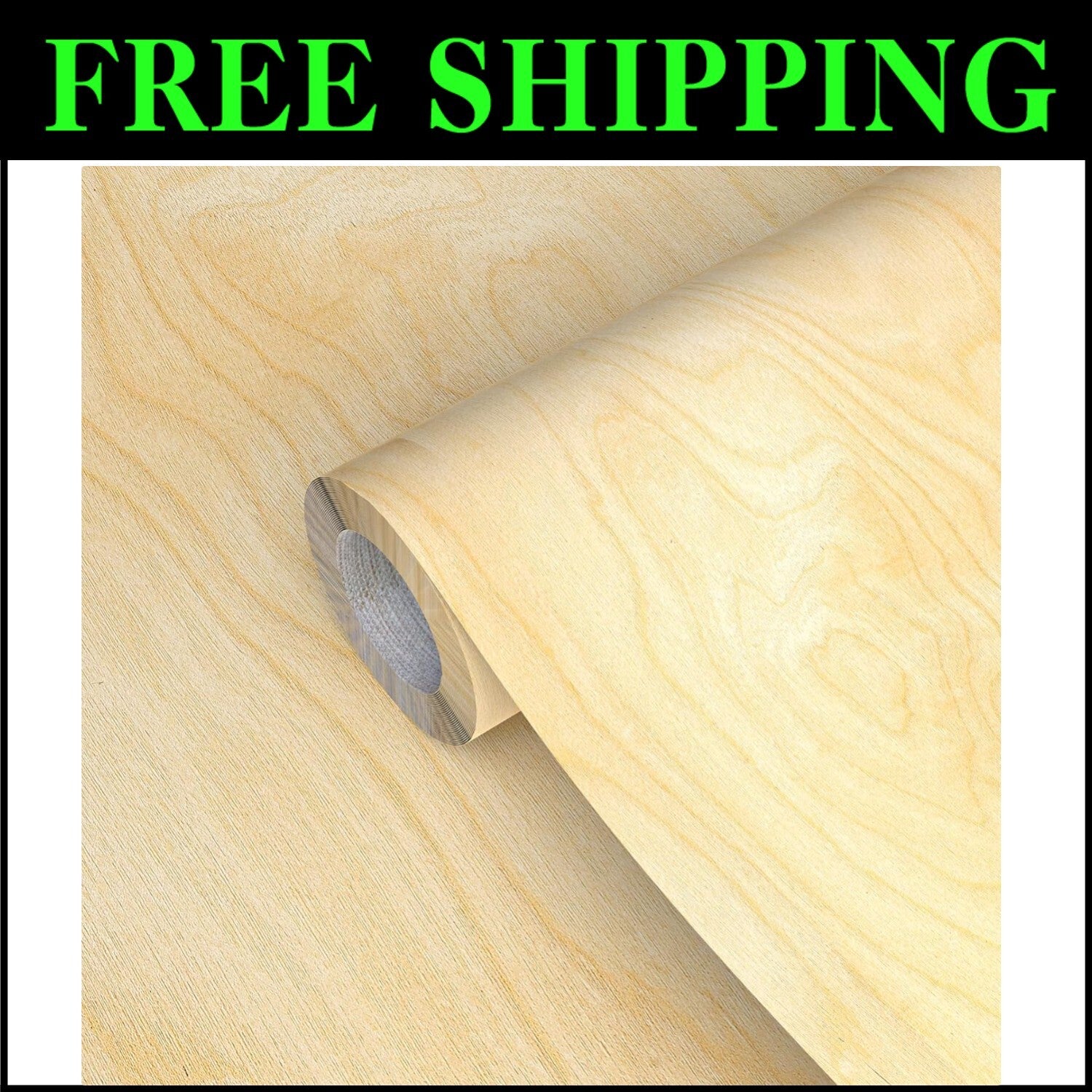 Durable 12" x 15ft Birch Veneer Edge Banding - Ideal for Furniture Restoration