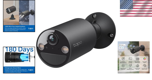 1080P Wireless Outdoor Security Camera with 180-Day Battery Life & Night Vision