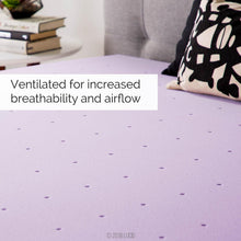 Load image into Gallery viewer, Ultra-Plush 4-Inch King Size Lavender Memory Foam Topper with Ventilated Design