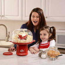 Load image into Gallery viewer, Red Electric Popcorn Popper - Pops 20 Cups Quickly with No Oil Required
