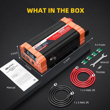 Load image into Gallery viewer, Dual AC Socket 1500W Inverter for RVs, Trucks, and Outdoor Camping Needs