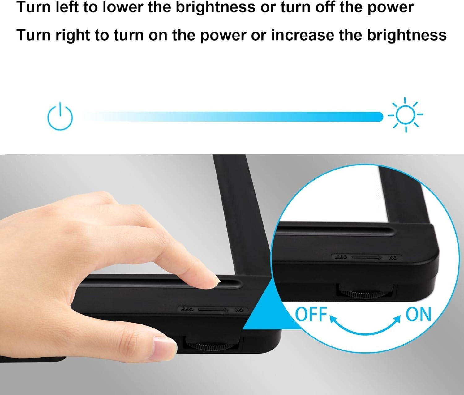 5X LED Floor Magnifier with Dimmable Light & Adjustable Stand, Ideal for Crafts